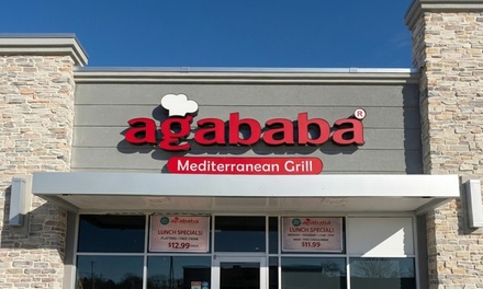 1 Starter + 2 Main Dishes + 1 Desserts + 2 Drinks for 2 - Agababa Mediterranean Grill