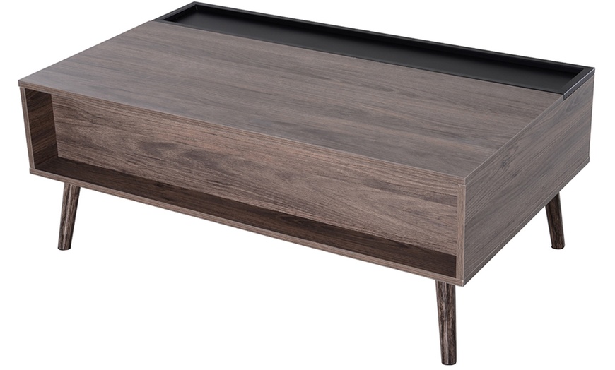 Image 10: HomCom Coffee Table