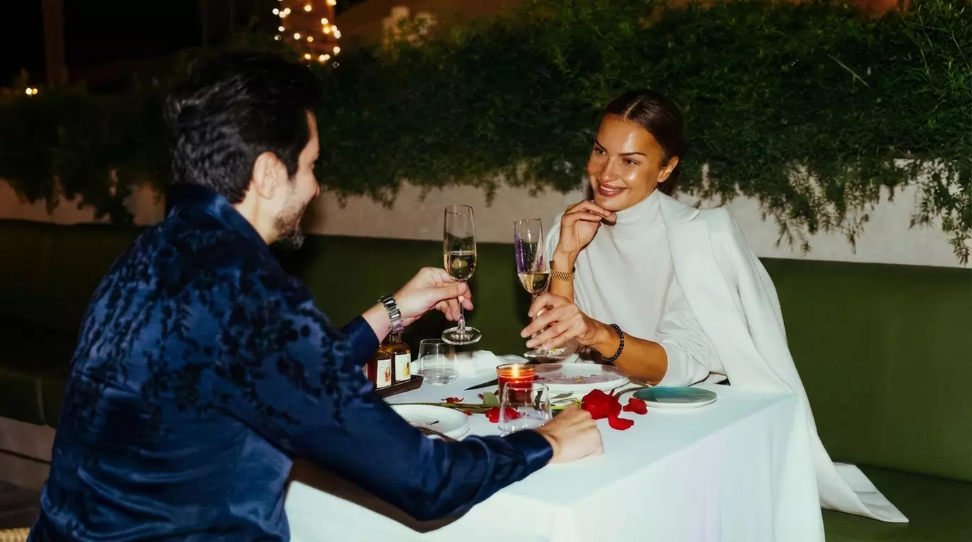 Valentine’s Dinner  – 4-Course Set Menu & 1 Sparkling bottle For 2 or 4 at FIVE Jumeirah Village (Up to 43% Off) - Primary Image