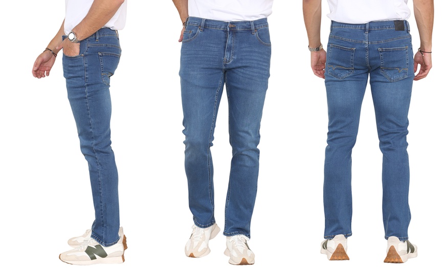 Image 6: MYT Men's Straight Leg Regular Fit Hyper Stretch Jeans