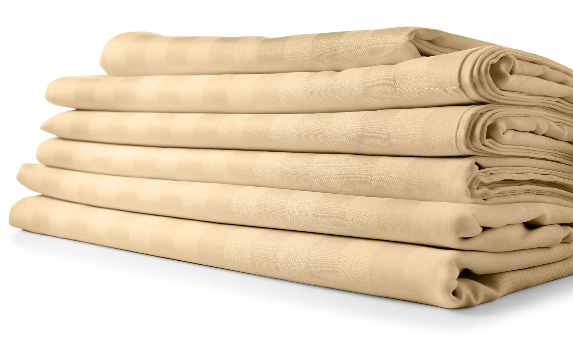 1800 Count Bamboo Feel Dobby Stripe Sheet Set Deep Pockets 4 Piece Set