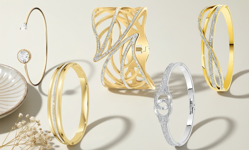 Image 2: Brazalete con cristales brillantes de SC Crystal