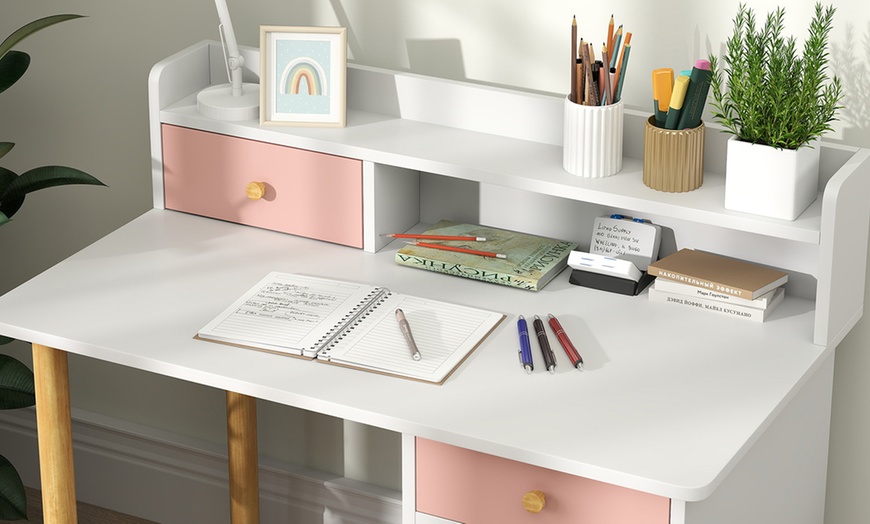 Image 9: AIYAPLAY Kids Desk and Chair Set