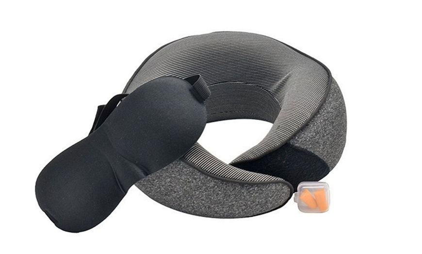 Image 8: Memory Foam Neck Support Pillow