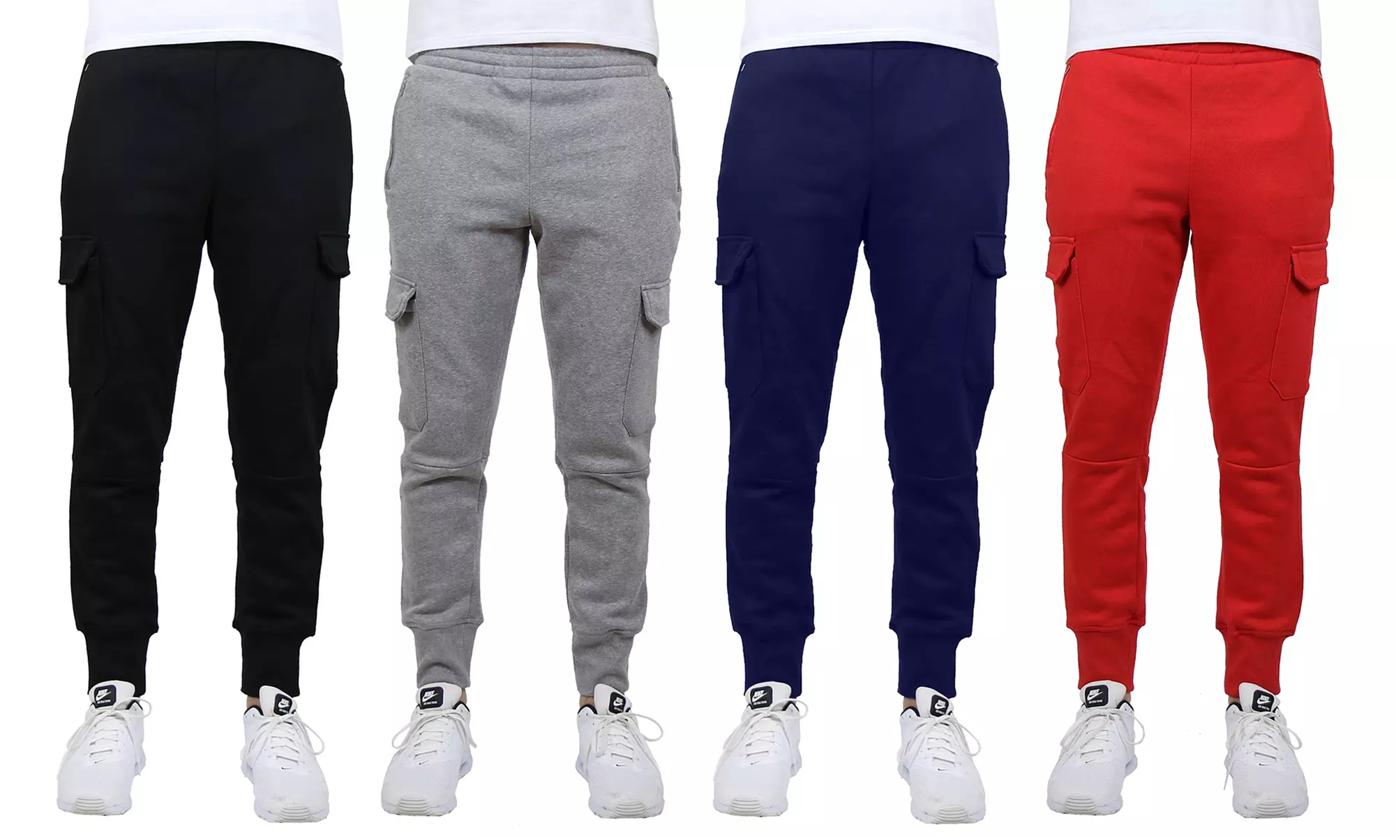 Men's Heavyweight Slim-Fit Fleece Sweatpants (S-XL) - Primary Image