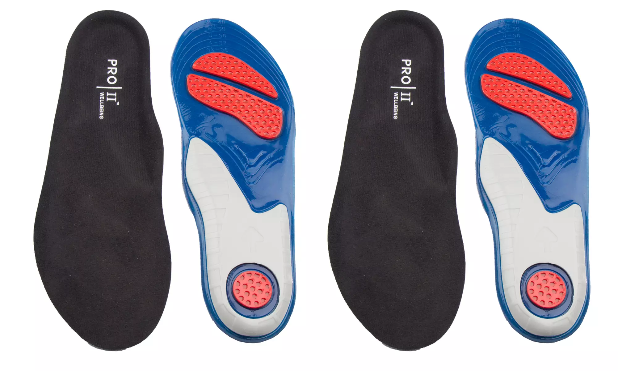 1 ou 2 paires de semelles Pro 11 Wellbeing Sports Gel, taille au choix - Image 5