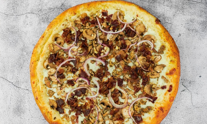 Image 5: $25 or $50 to Spend on Food and Drinks or Two Large 14-Inch Pizzas