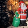 Image 3: Outsunny Inflatable Santa Christmas Decorations