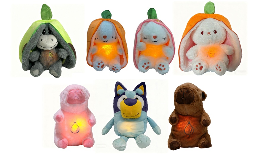 Image 2: Sleep-soothing Plush Toy with Breathing, Glowing and Sound Effects 