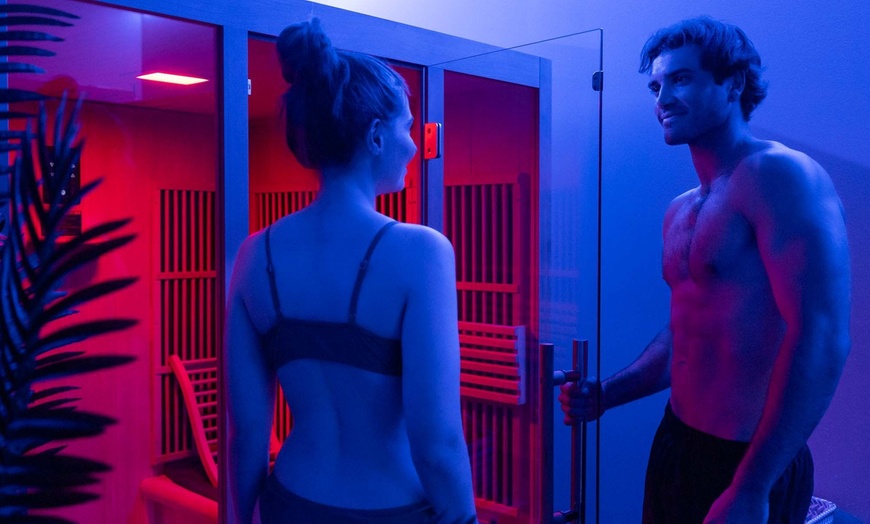 Image 3: Detox, Recharge & Glow: Choose Infrared Sauna, Lymphatic Roll, or Red Light Therapy