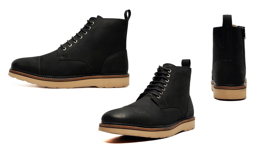 Image 1: Hush Puppies Milo Men's Leather Boots