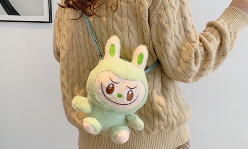 Image 17: Labubu Inspired Backpack or Crossbody Bag