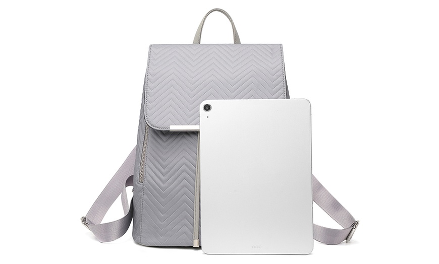 Image 46: MISS LULU Women's Fashion Lightweight Elegant Daily Backpack