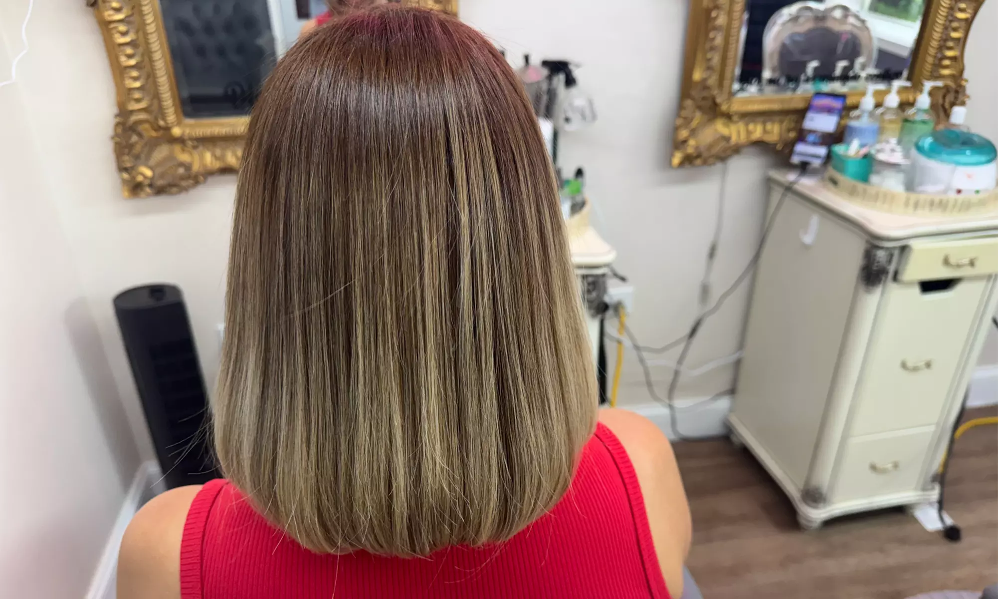 Get Stunning Hair with Single Process Color, Highlights & Blow Out