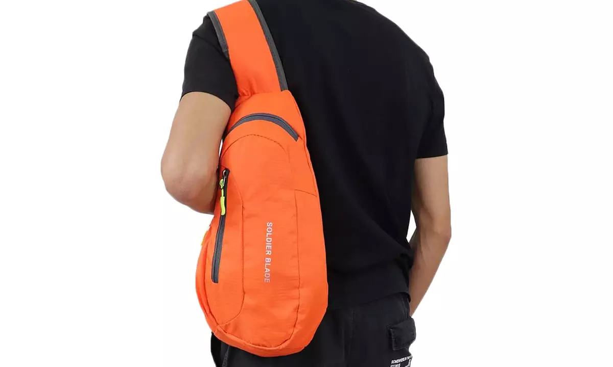 Crossbody Zippered Sling Backpack