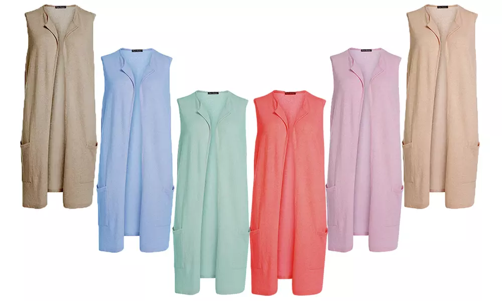 Kaschmir-Weste für Damen in der Farbe nach Wahl - Primary Image