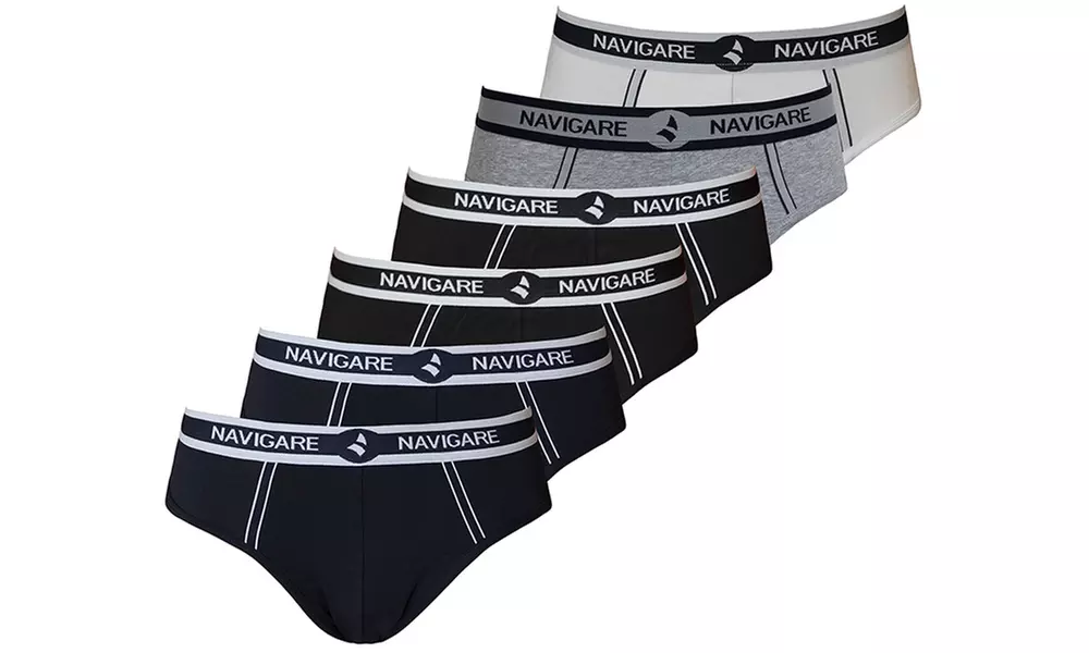 Pack di 3 o 6 slip o boxer da uomo Navigare