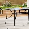 Image 19: Outdoor Rippled Tempered Glass Coffee Table with 4 Styles