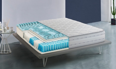 Materasso a molle insacchettate con memory foam Made in Italy disponibile in varie dimensioni