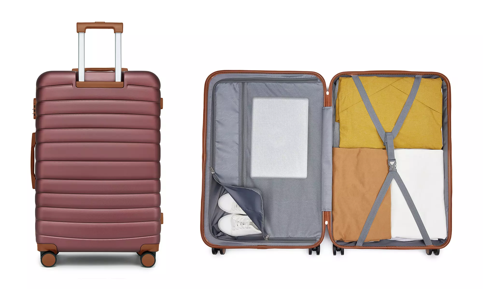 Valigia o set di 3 valigie rigide Premium Kono