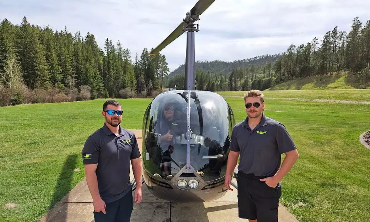 Private Helicopter Ride Over Mount Rushmore Tour for 2, 3, or 4 People