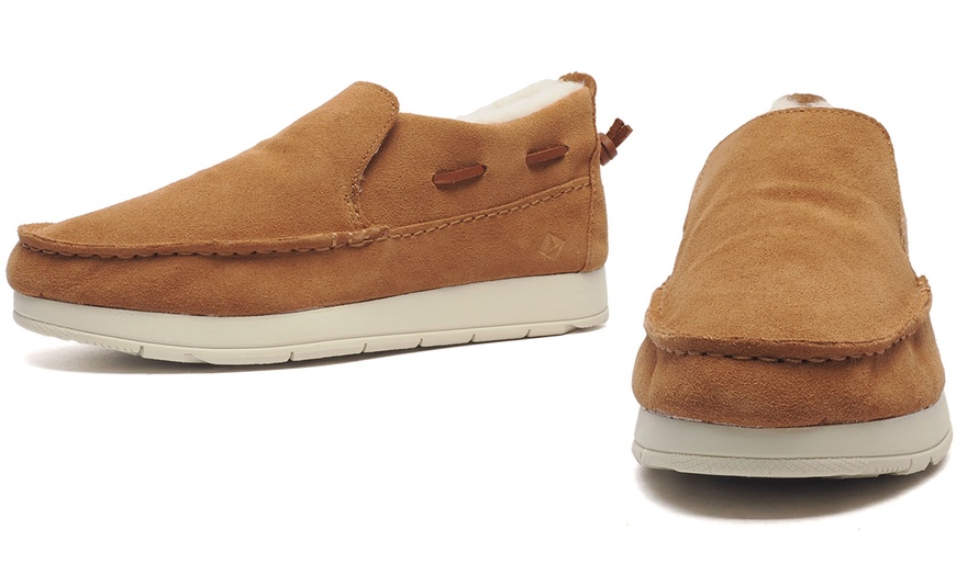 Image 2: Sperry Moc Women's Suede Sliders