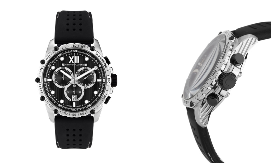 Image 13: Chrono Diamond Men's Watch