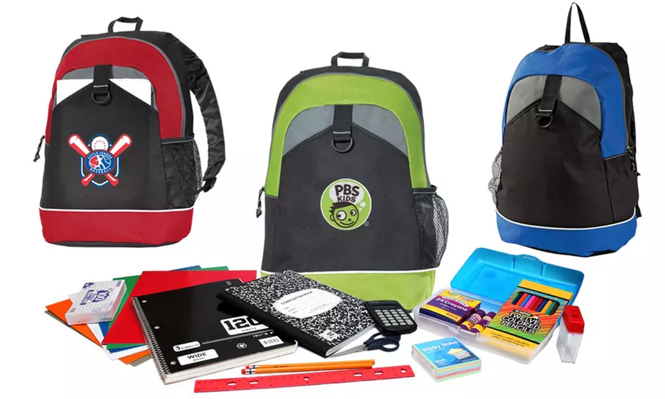 19-Piece Back-to-School Backpack and Supply Bundles - Primary Image