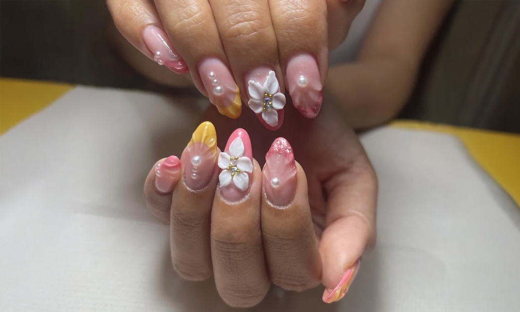 Shine On- Nail Extensions W Classic Or Gel Polish & Classic Pedicure Shine On- Nail Extensions W Classic Or Gel Polish & Classic Pedicure
