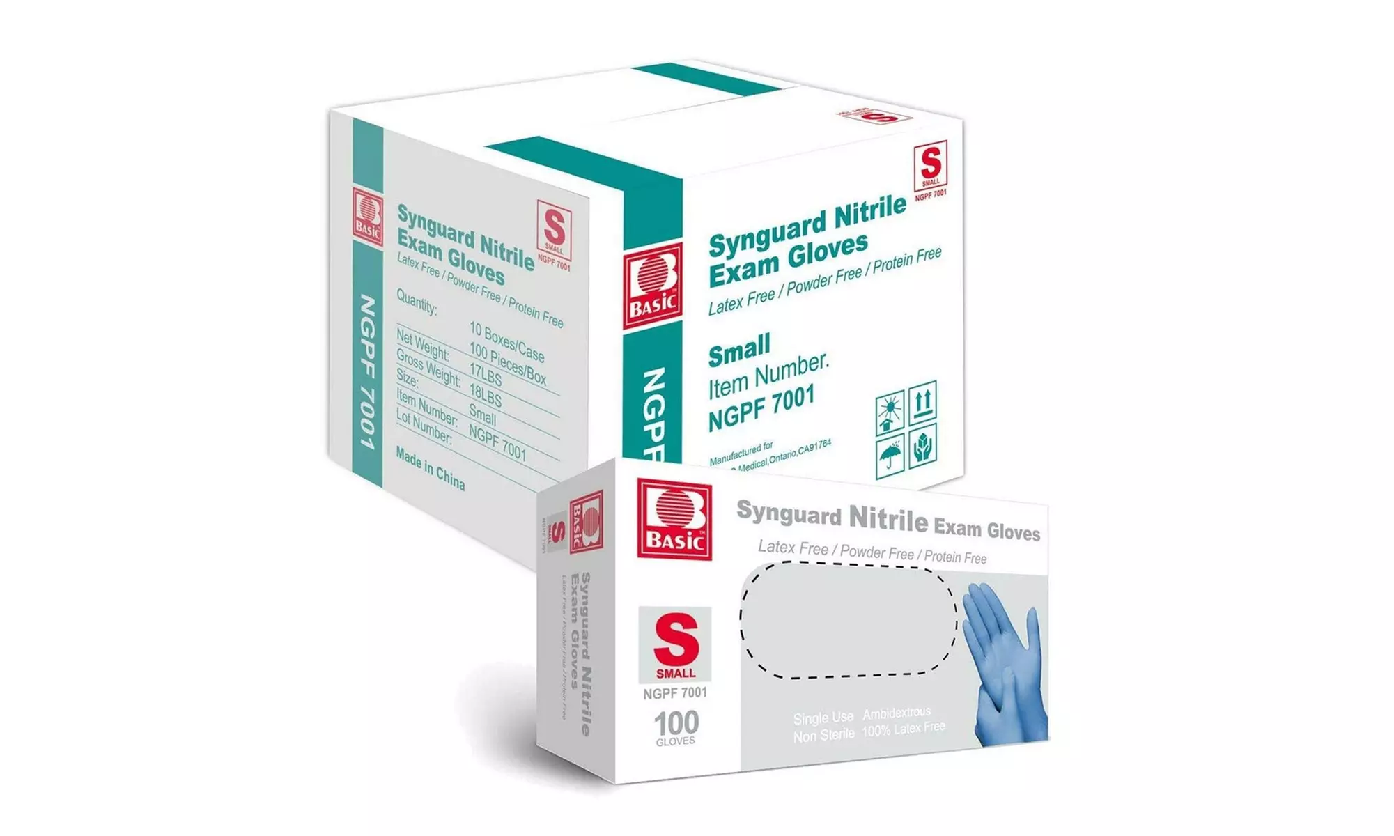 1000PCS Disposable Nitrile Exam Gloves Latex Powder Free S/M/L/XL