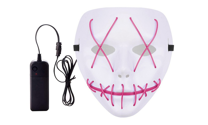 Image 16: Halloween LED Purge Mask Light Up Funny Masks