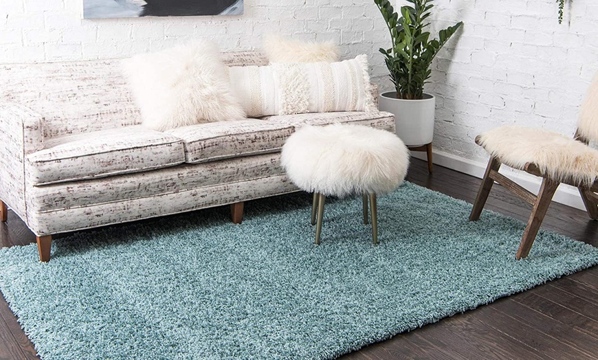 Image 8: Thick Pile Soft Shaggy Area Rug