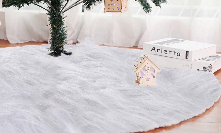 Image 2: Tappeto copribase per albero di Natale Bakaji