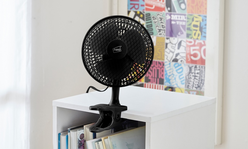 Image 9: Neo Mini Clip Base Mount Desk Fans