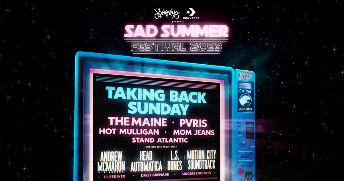 Sad Summer Fest: Taking Back Sunday, The Maine, PVRIS, LS Dunes & More on July 8 at 2 p.m. - Primary Image