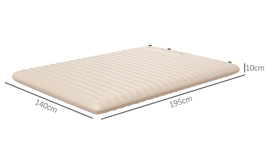 Image 18: Outsunny Inflatable Air Bed in Various Size and Features