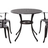 Image 5: Outsunny Outdoor Table and 4 Chair Set