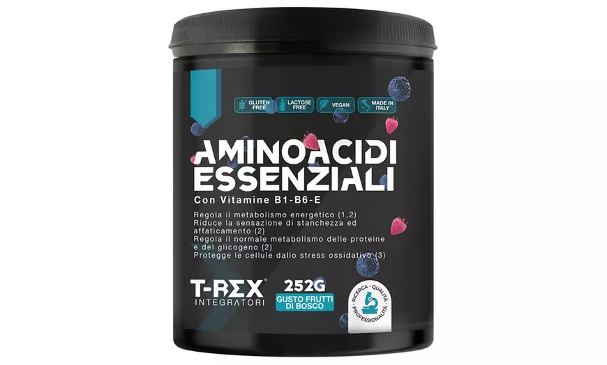Image 11: Aminoacidi essenziali, glutammina e arginina T-Rex Integratori