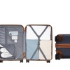 Image 33: KONO Stylish Stripe Design Suitcase with Spinner Wheels