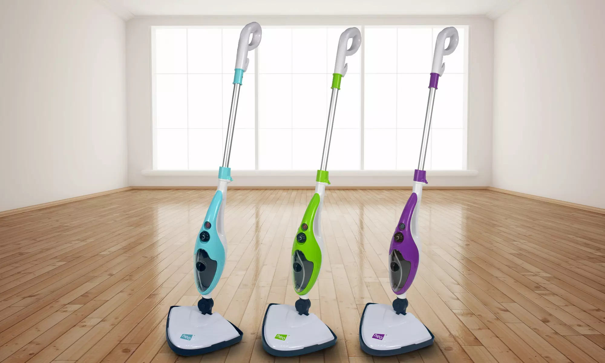 Balai vapeur Neo Steam 10 en 1 avec accessoires et pack de recharges microfibreen option - Primary Image