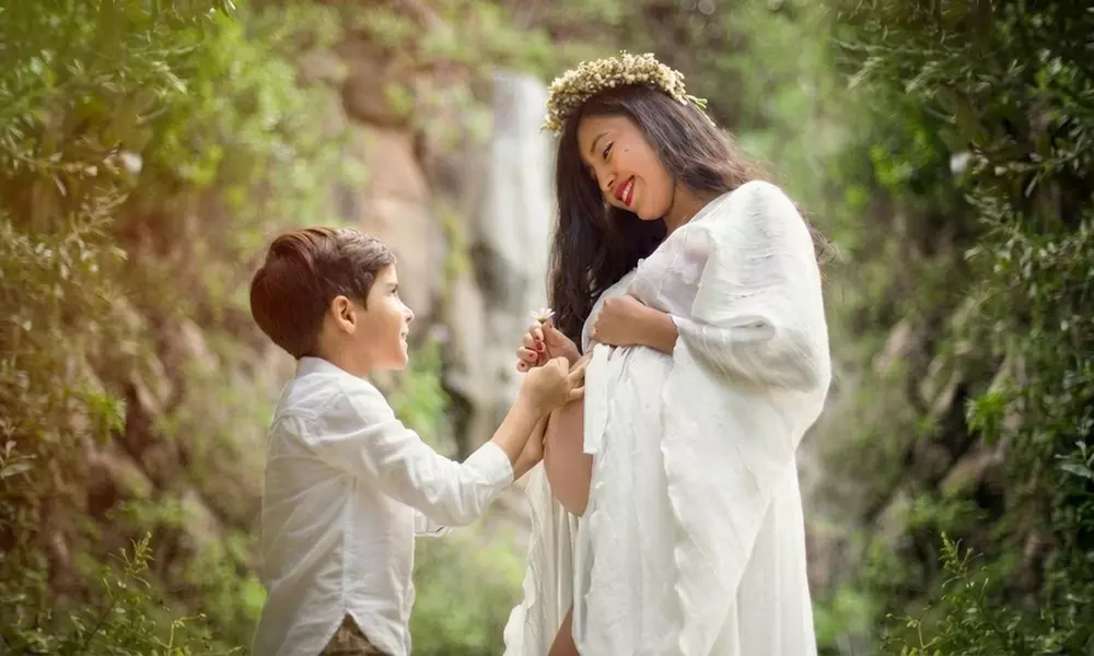 Sesión fotográfica Dulce espera con fotos editadas en alta resolución