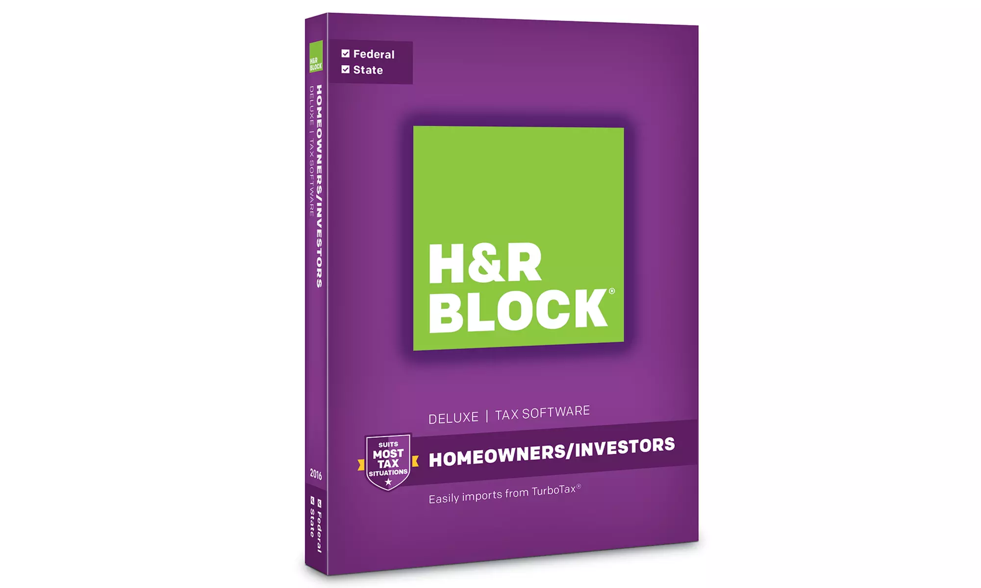 H&R Block Tax Software Deluxe + State 2016 - Primary Image