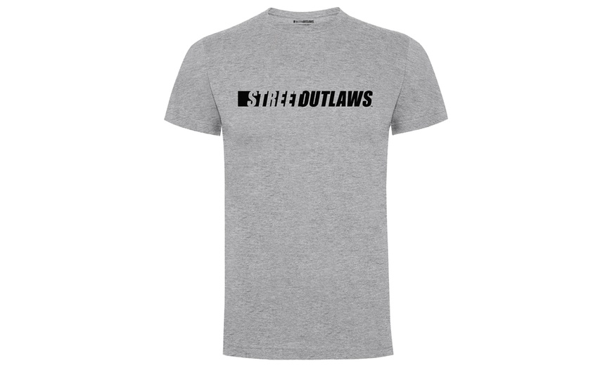 Image 6: Street Outlaws Print Men's Cotton T-Shirt