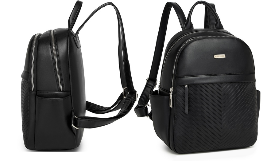 Image 9: Women's PU Leather Backpack