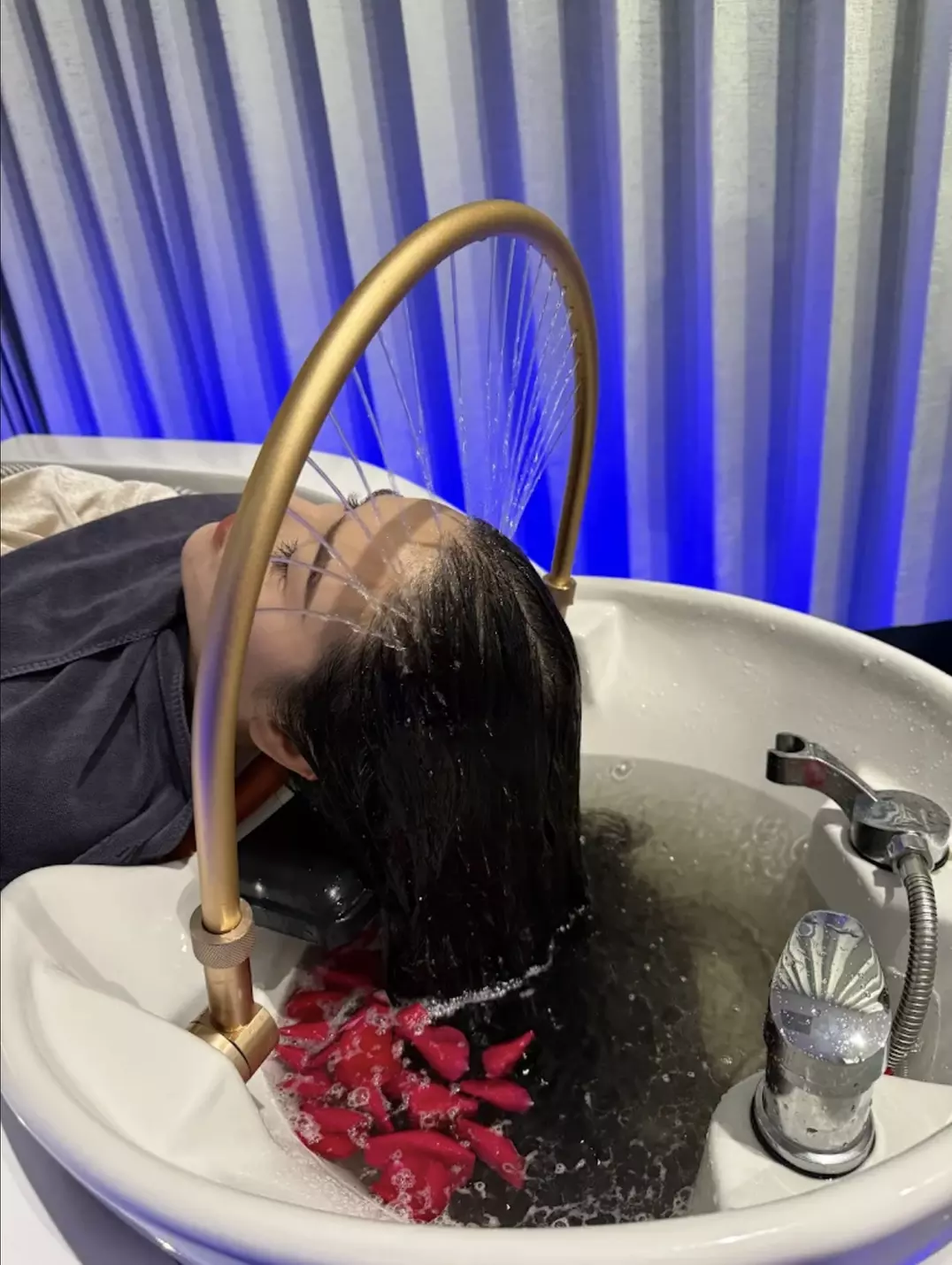 Luxury HeadSpa for 1 - 2 w/Massage on Upper-Back, Neck & Scalp + Robes