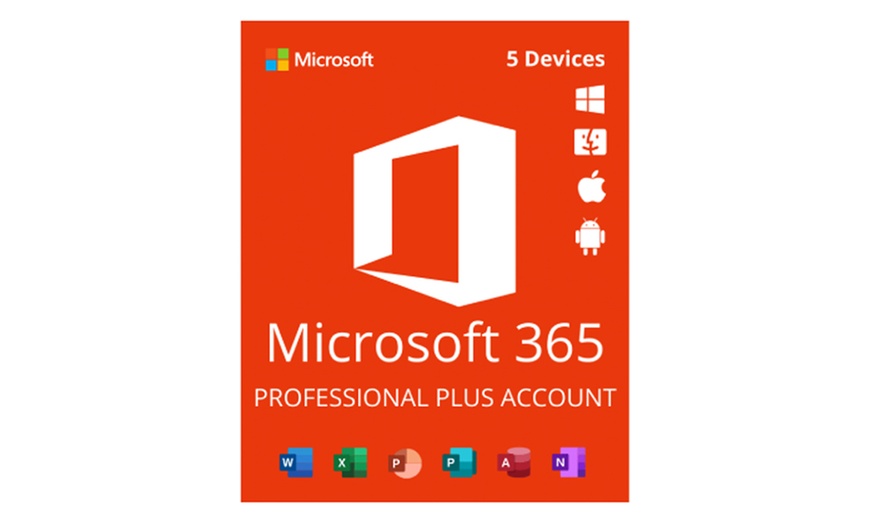 Image 1: Microsoft Office 365 Pro Plus Lifetime Access– Up to 5 Devices (100GB)