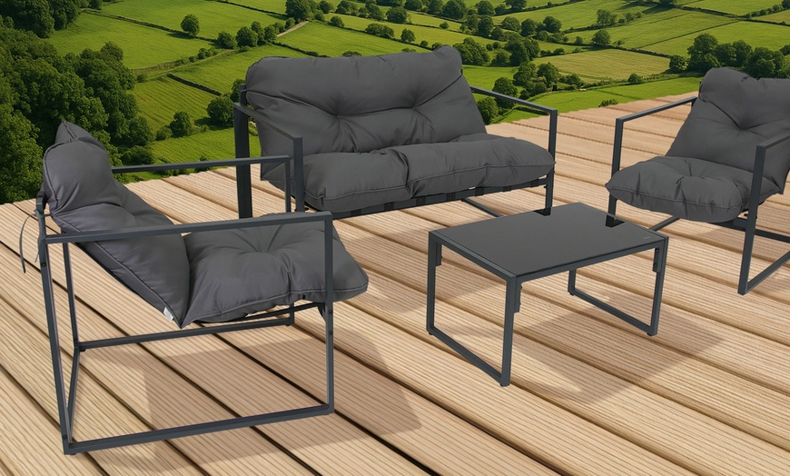 Image 1: Solterra Outdoor Sofa Set with a Coffee Table