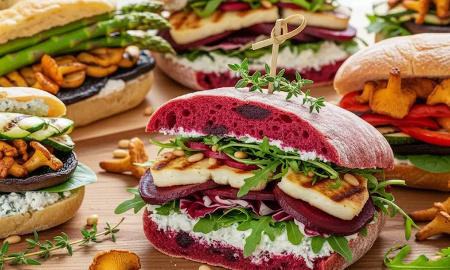 1, 2 oder 4 große Sandwiches und Heißgetränk nach Wahl