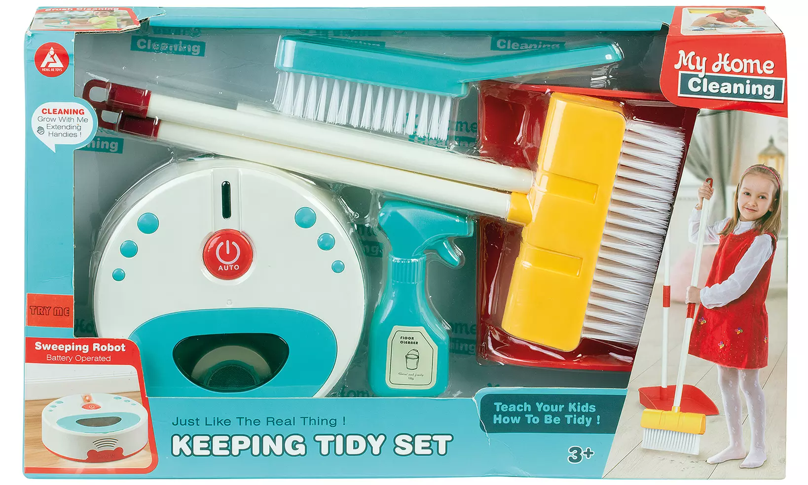 Set de ménage robot aspirateur pour enfant avec accessoires inclus par WDK Partner - Image 2