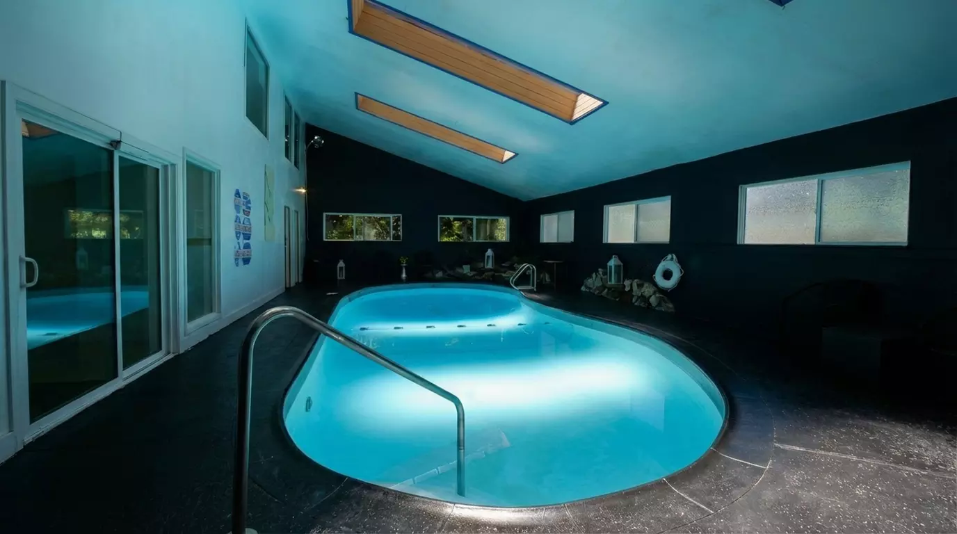 Relax by the pool with lake views and mountain breezes